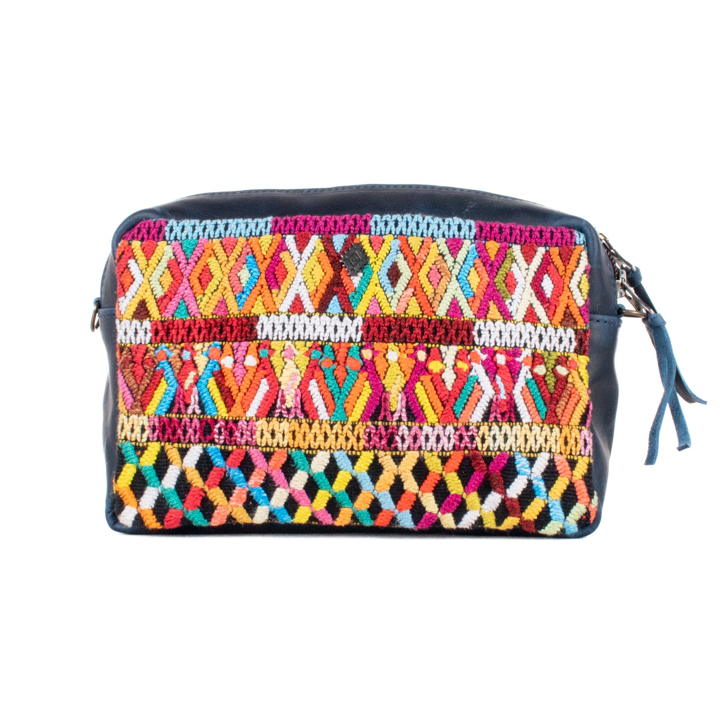 WANDER CROSSBODY SET - OOAK HUIPIL - NAVY - NO. 201432