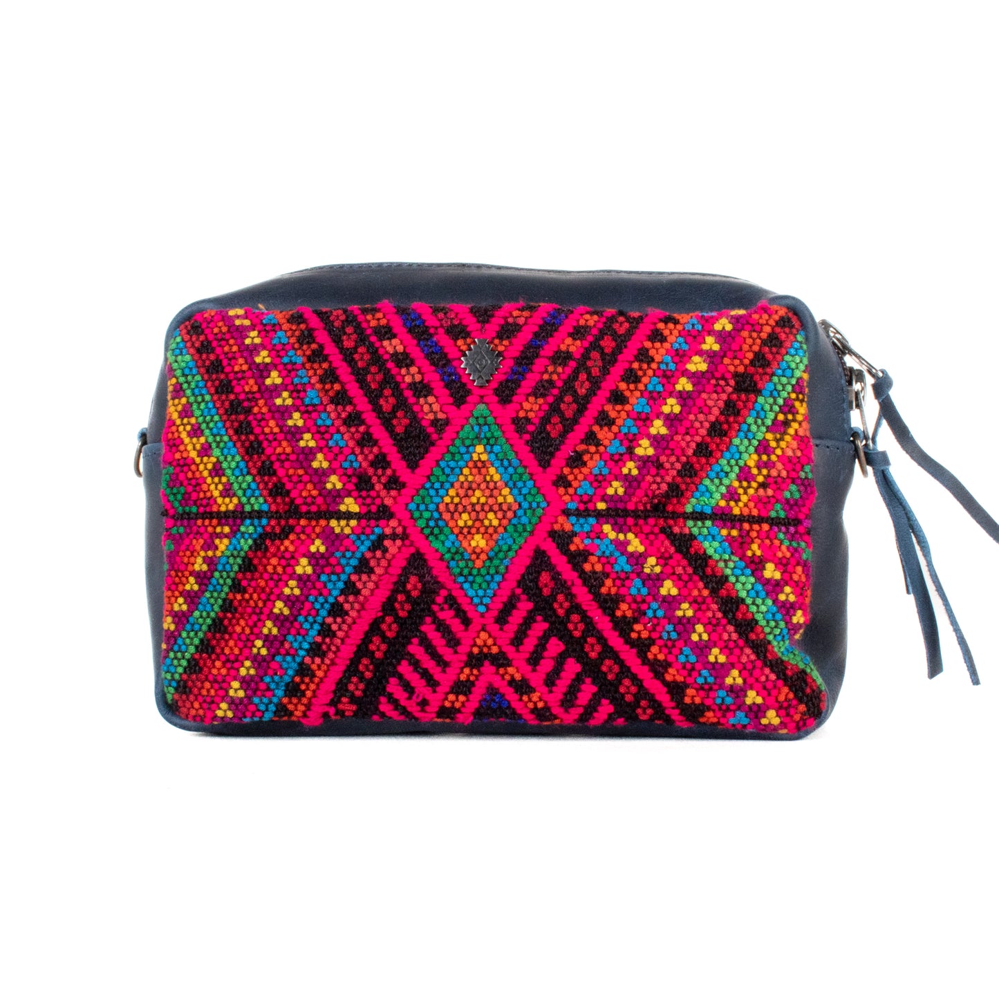 WANDER CROSSBODY SET - OOAK HUIPIL - NAVY - NO. 201434