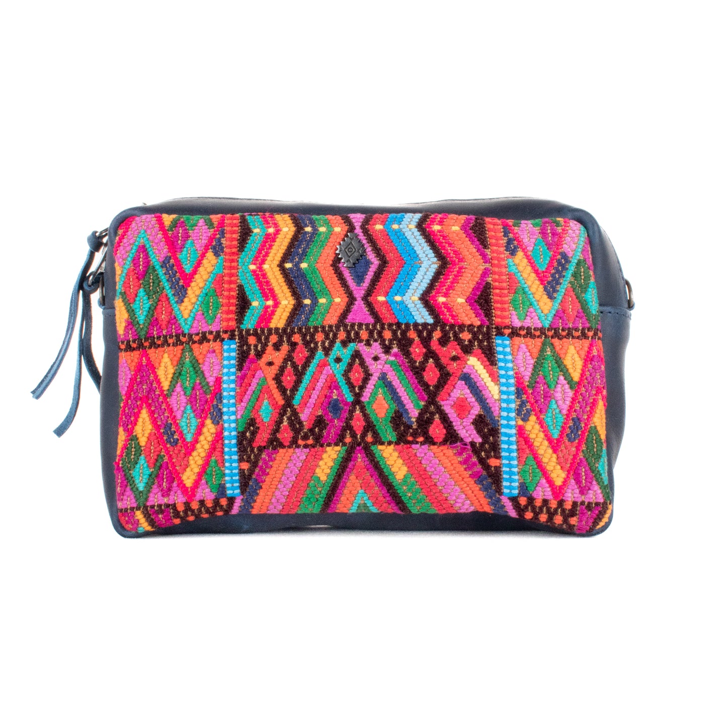 WANDER CROSSBODY SET - OOAK HUIPIL - NAVY - NO. 201436
