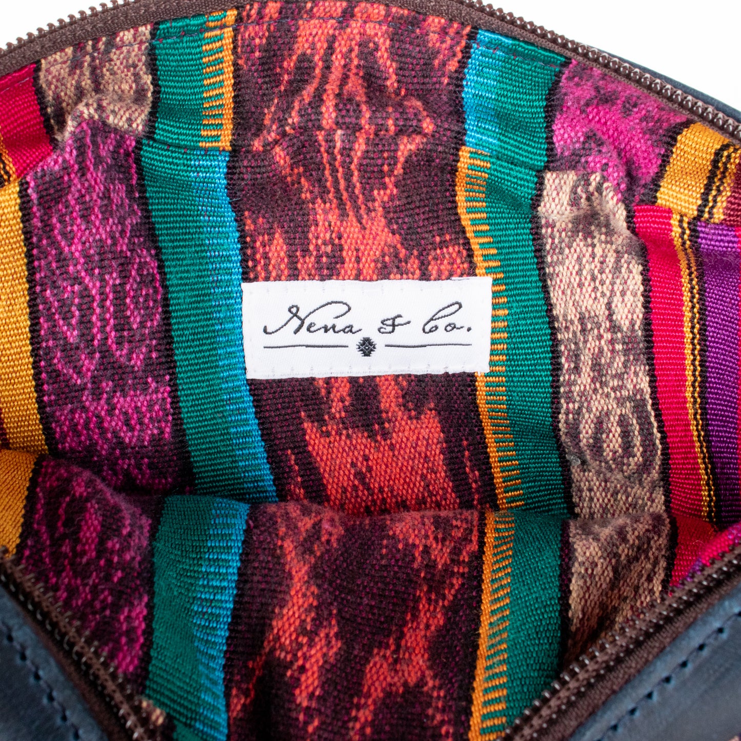 WANDER CROSSBODY SET - OOAK HUIPIL - NAVY - NO. 201437