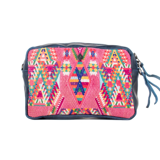 WANDER CROSSBODY SET - OOAK HUIPIL - NAVY - NO. 201438