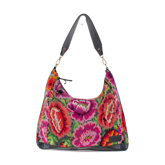 PENELOPE BAG - OOAK HUIPIL - BLACK - NO. 201452