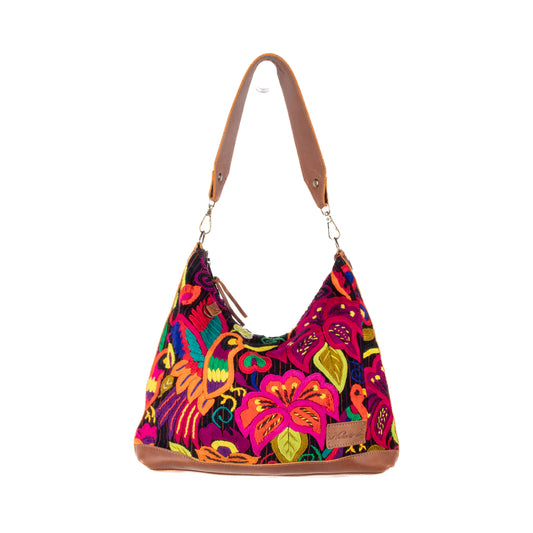 SMALL PENELOPE BAG - OOAK HUIPIL - CAFE - NO. 201461