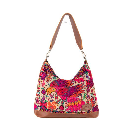 SMALL PENELOPE BAG - OOAK HUIPIL - CAFE - NO. 201462