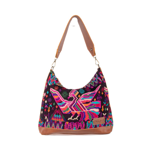 SMALL PENELOPE BAG - OOAK HUIPIL - CAFE - NO. 201463