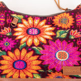 SMALL PENELOPE BAG - OOAK HUIPIL - CAFE - NO. 201465