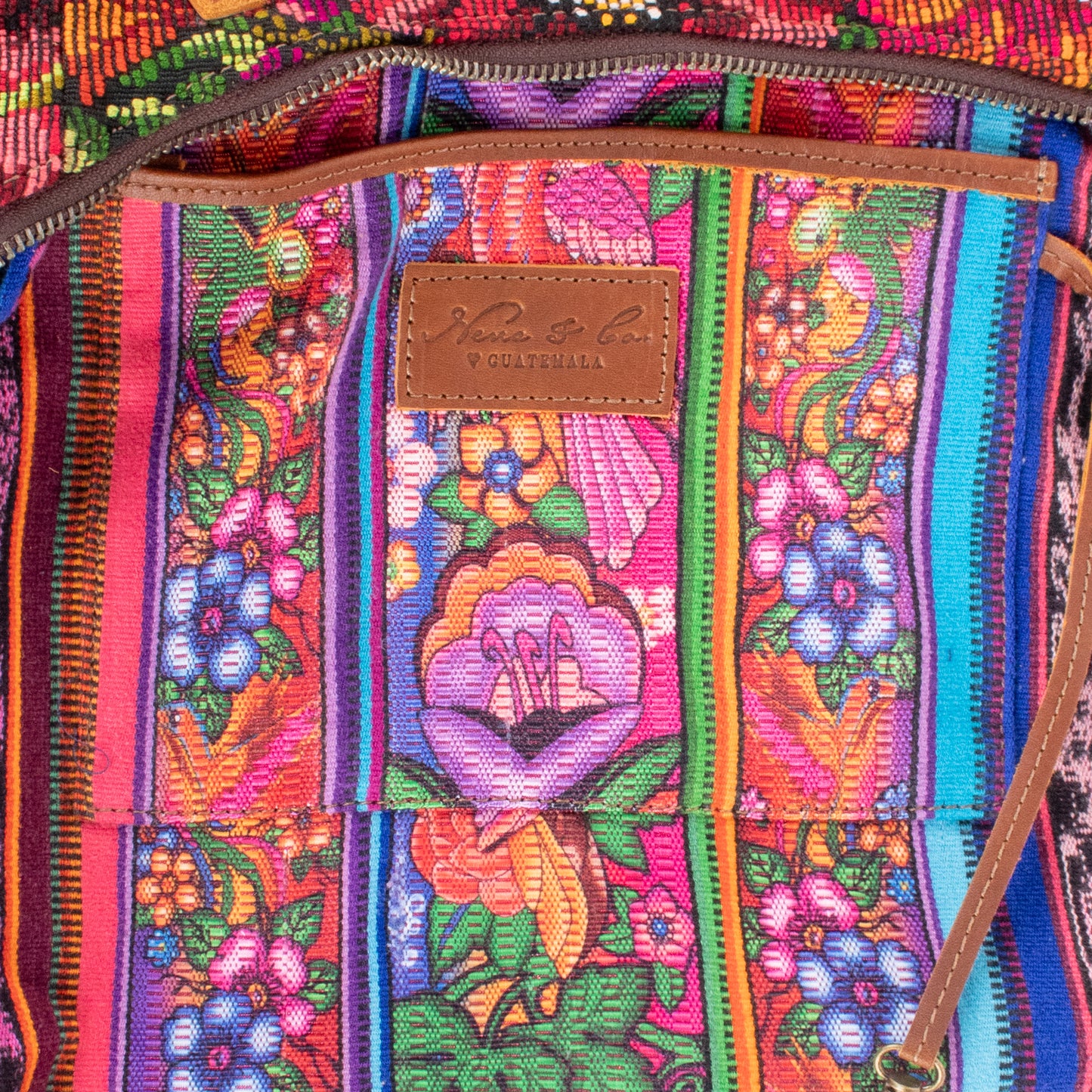 SMALL PENELOPE BAG - OOAK HUIPIL - CAFE - NO. 201466