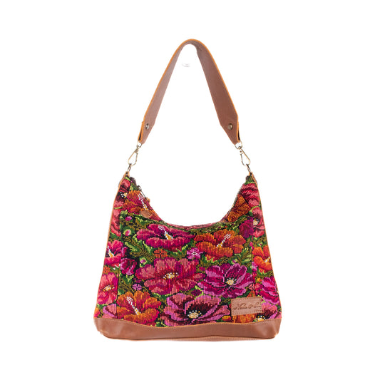 SMALL PENELOPE BAG - OOAK HUIPIL - CAFE - NO. 201466