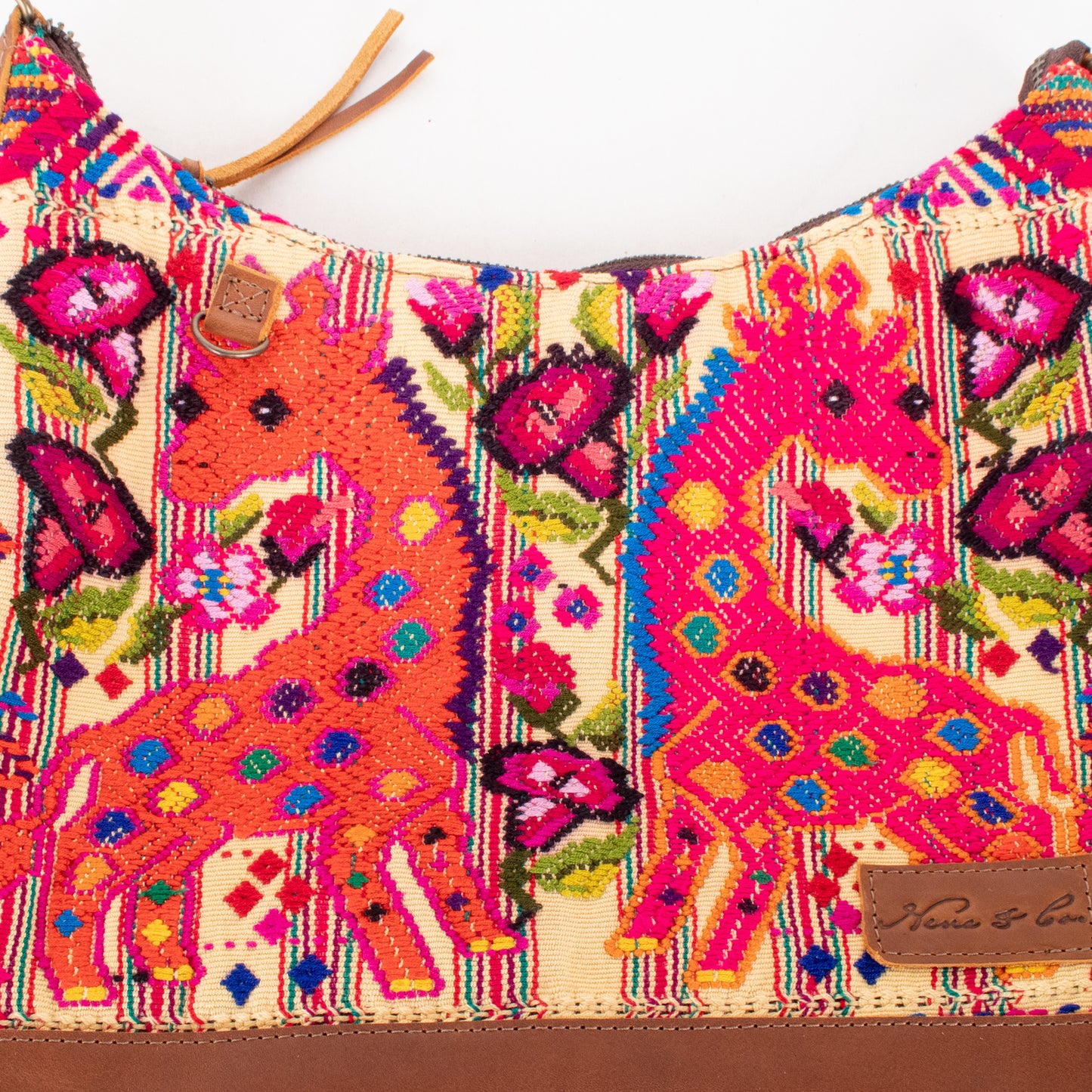 SMALL PENELOPE BAG - OOAK HUIPIL - CAFE - NO. 201467