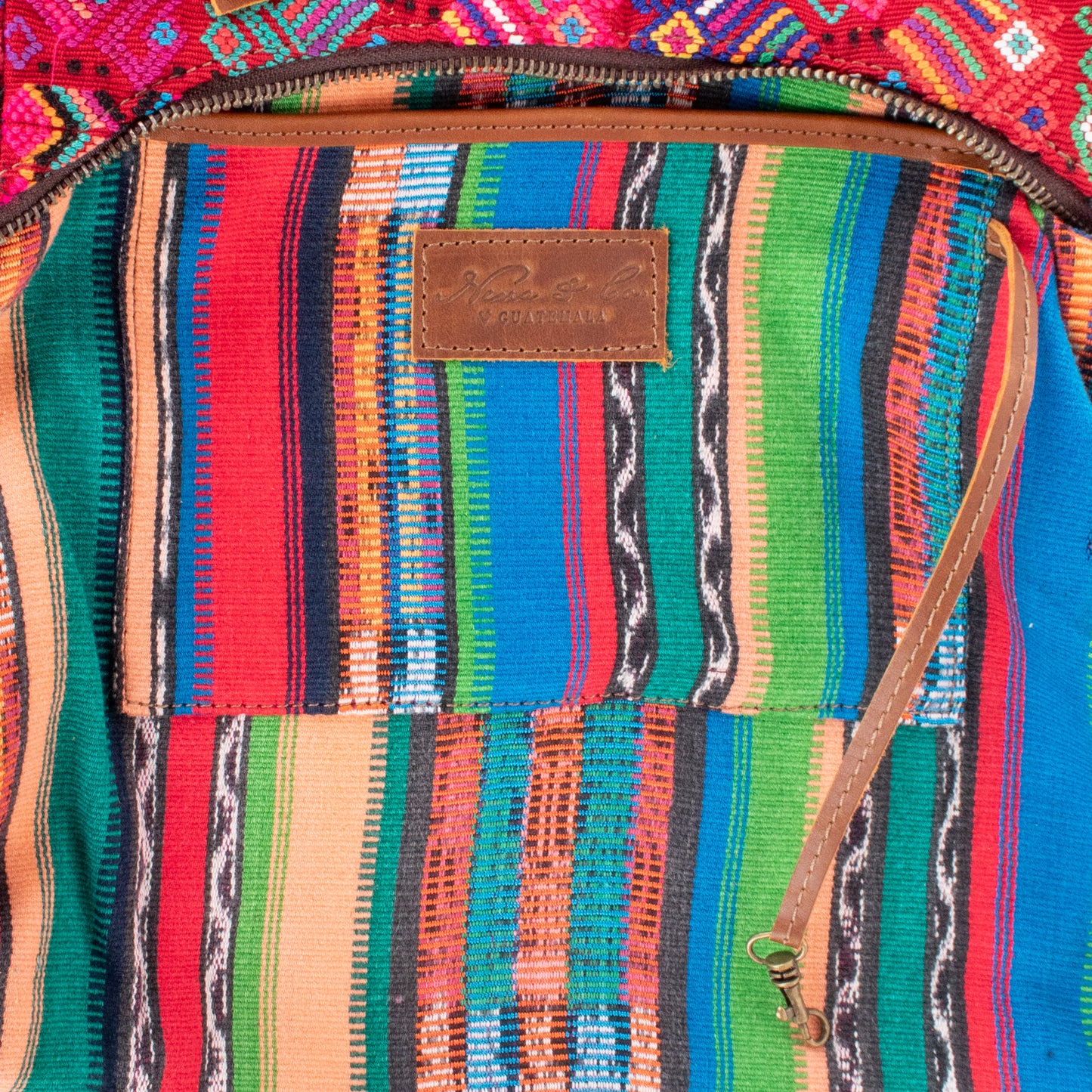 SMALL PENELOPE BAG - OOAK HUIPIL - CAFE - NO. 201468