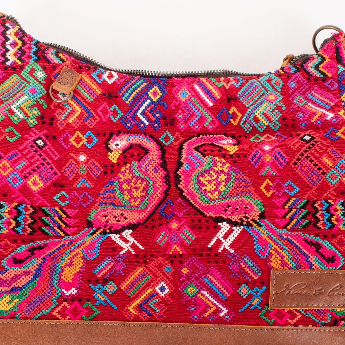 SMALL PENELOPE BAG - OOAK HUIPIL - CAFE - NO. 201468