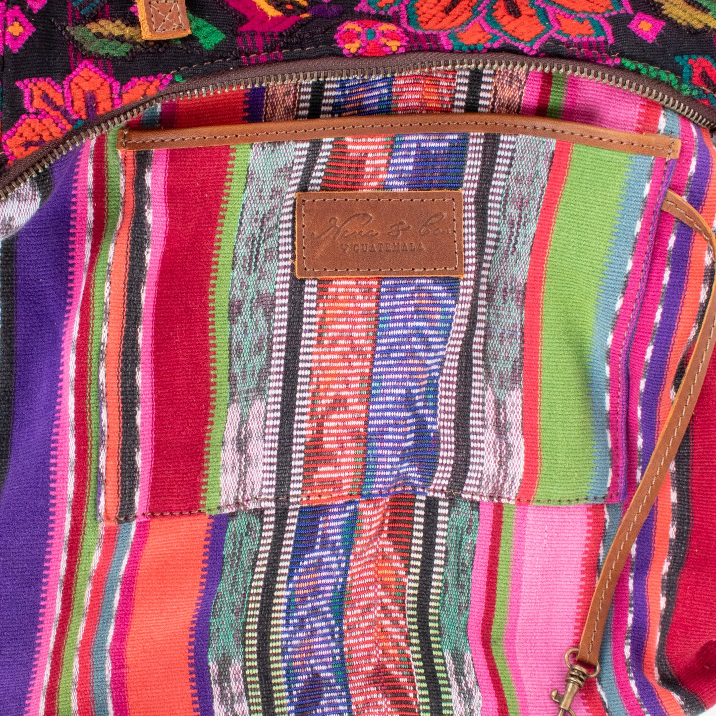 SMALL PENELOPE BAG - OOAK HUIPIL - CAFE - NO. 201469