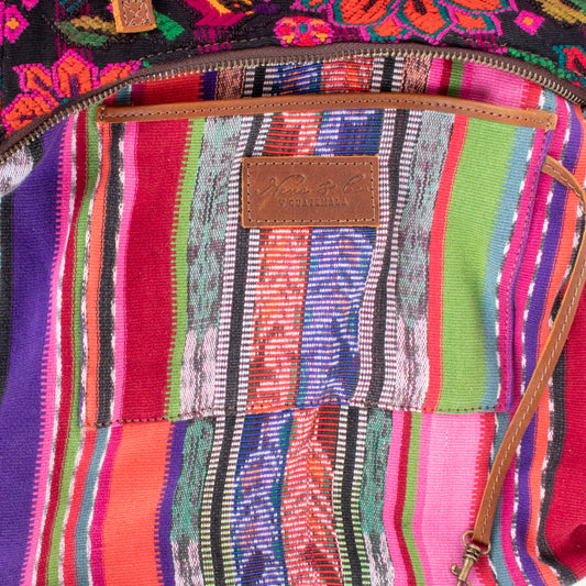SMALL PENELOPE BAG - OOAK HUIPIL - CAFE - NO. 201469