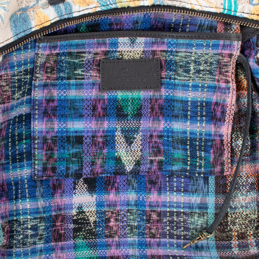 SMALL PENELOPE BAG - OOAK HUIPIL - BLACK - NO. 201471
