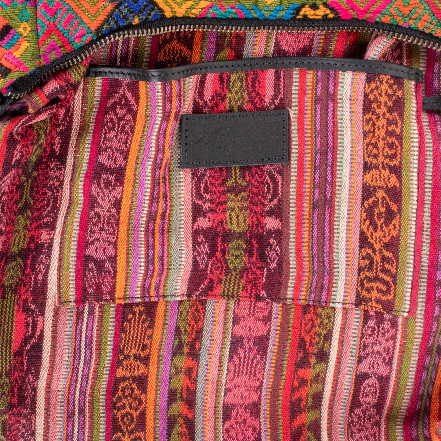 SMALL PENELOPE BAG - OOAK HUIPIL - BLACK - NO. 201472