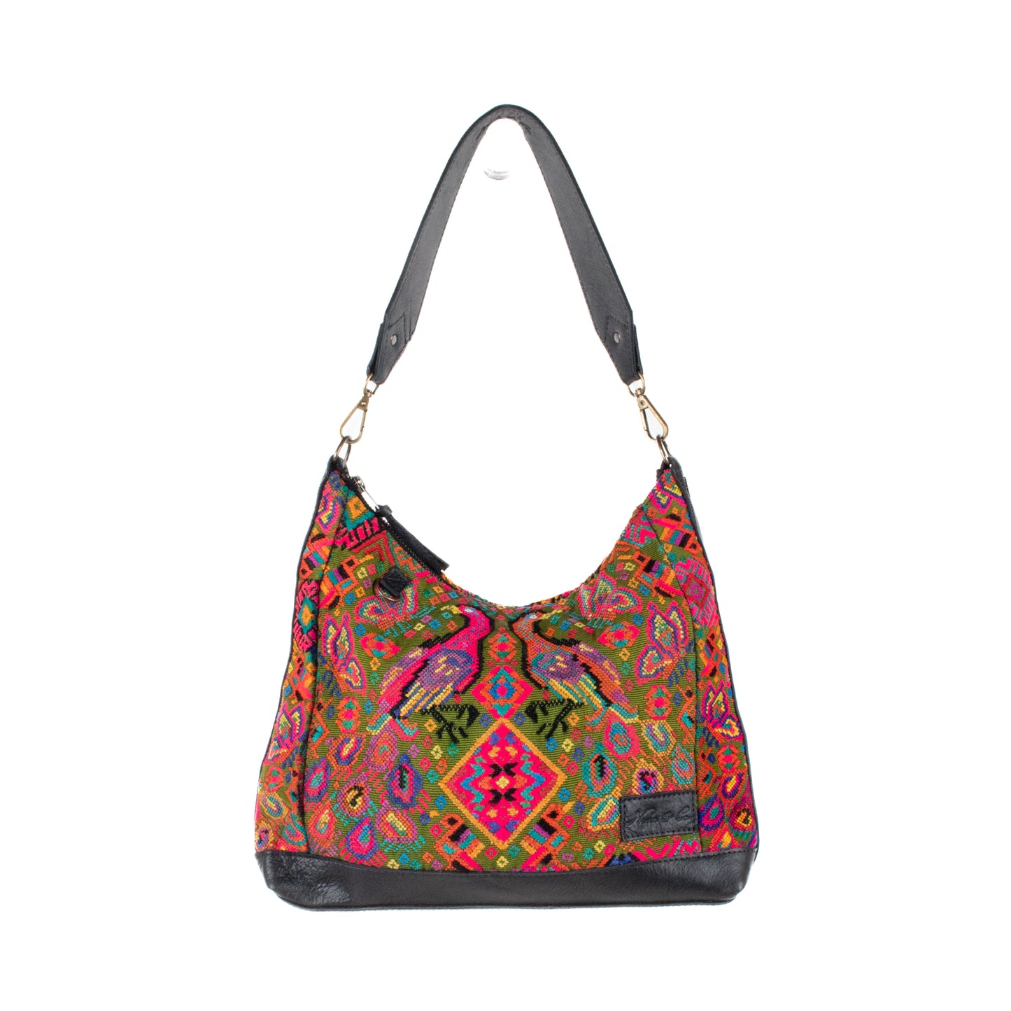 SMALL PENELOPE BAG - OOAK HUIPIL - BLACK - NO. 201472
