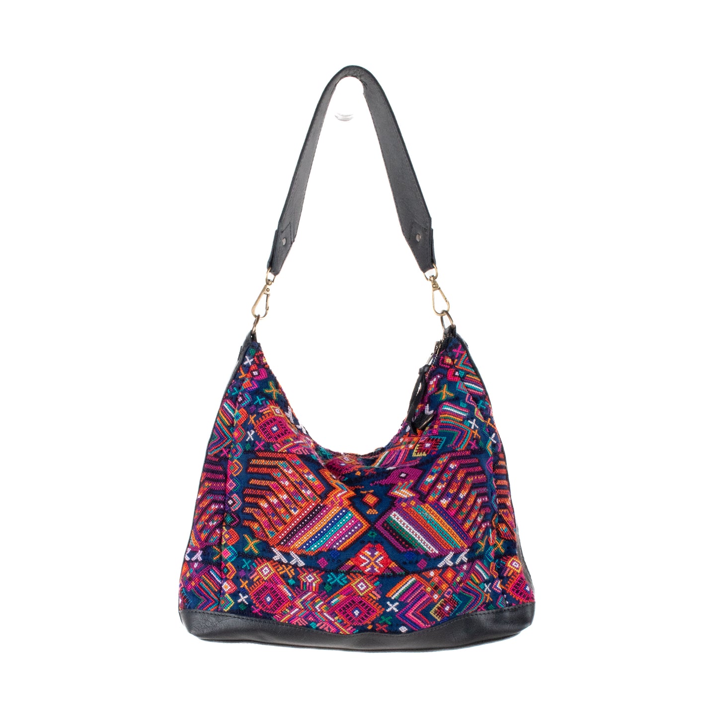 SMALL PENELOPE BAG - OOAK HUIPIL - BLACK - NO. 201474