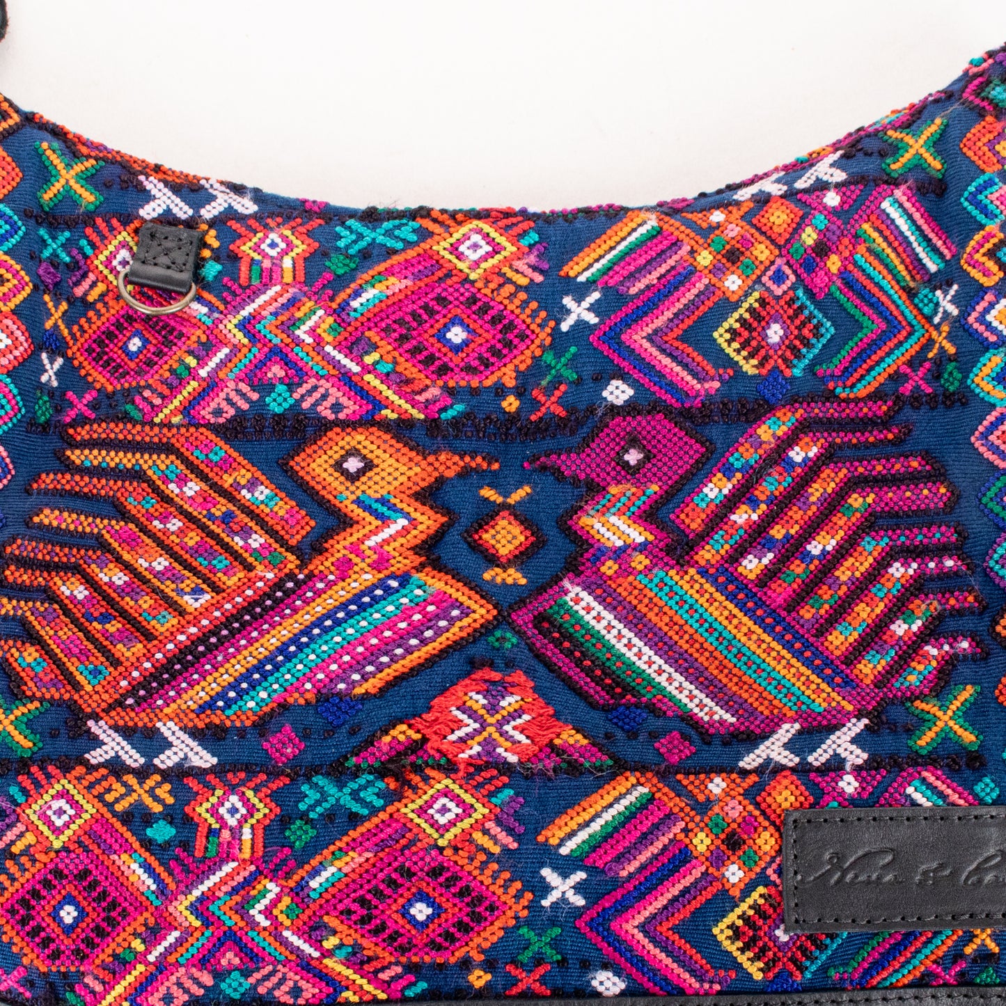 SMALL PENELOPE BAG - OOAK HUIPIL - BLACK - NO. 201474