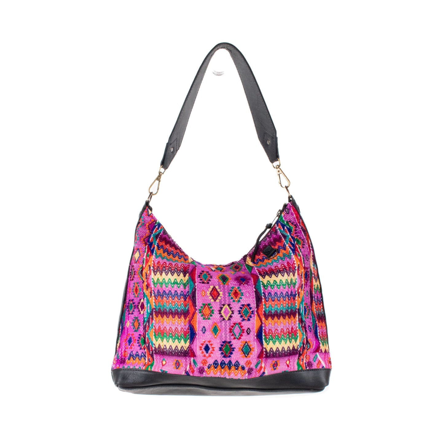 SMALL PENELOPE BAG - OOAK HUIPIL - BLACK - NO. 201475