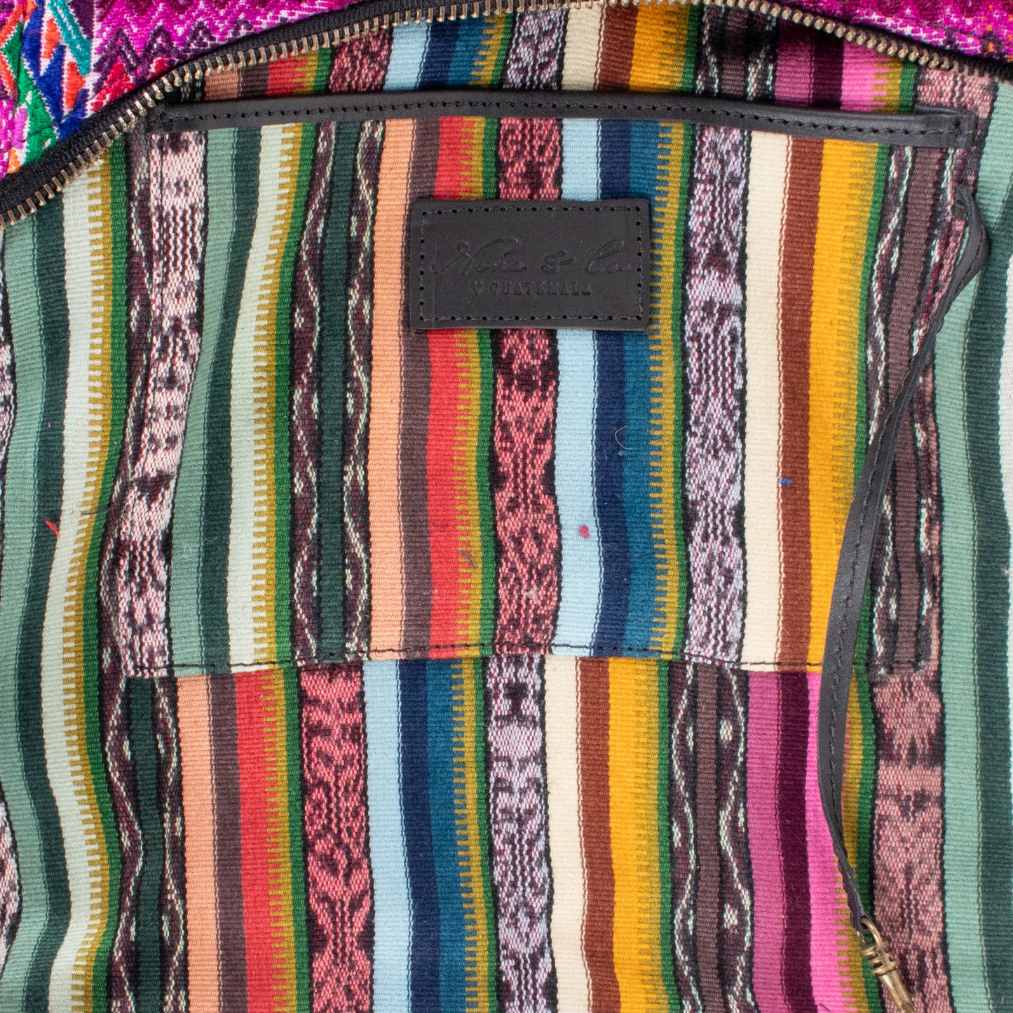 SMALL PENELOPE BAG - OOAK HUIPIL - BLACK - NO. 201475