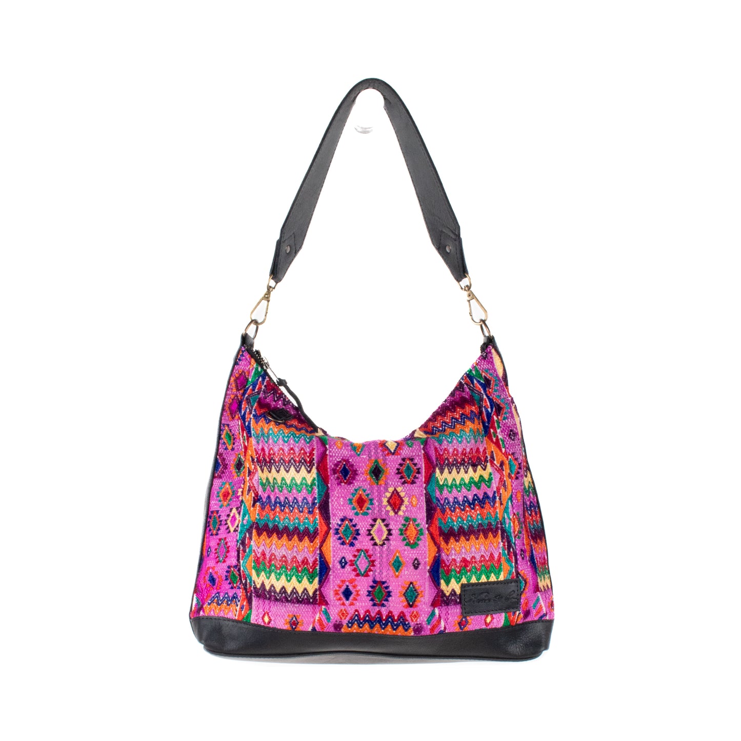 SMALL PENELOPE BAG - OOAK HUIPIL - BLACK - NO. 201475