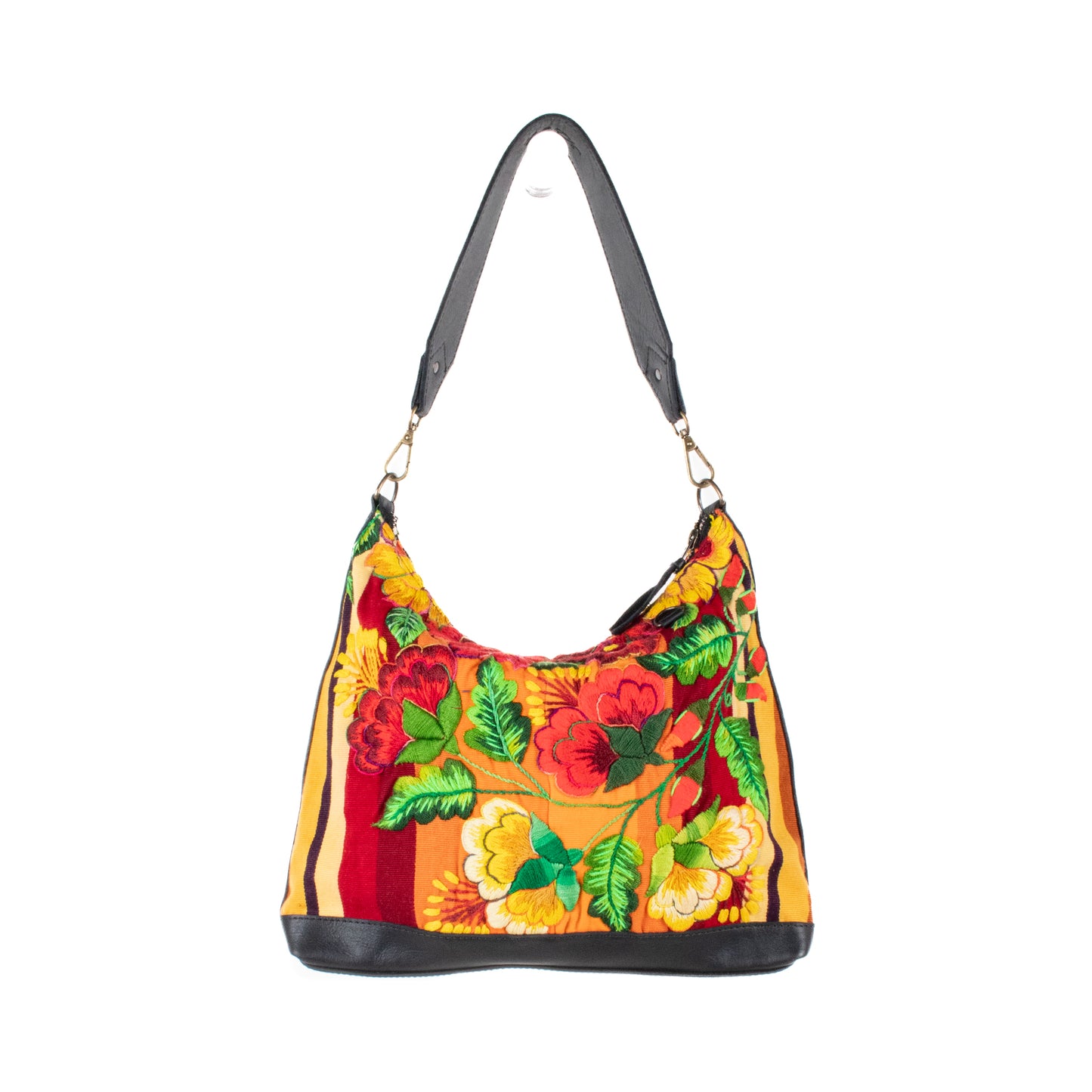 SMALL PENELOPE BAG - OOAK HUIPIL - BLACK - NO. 201476