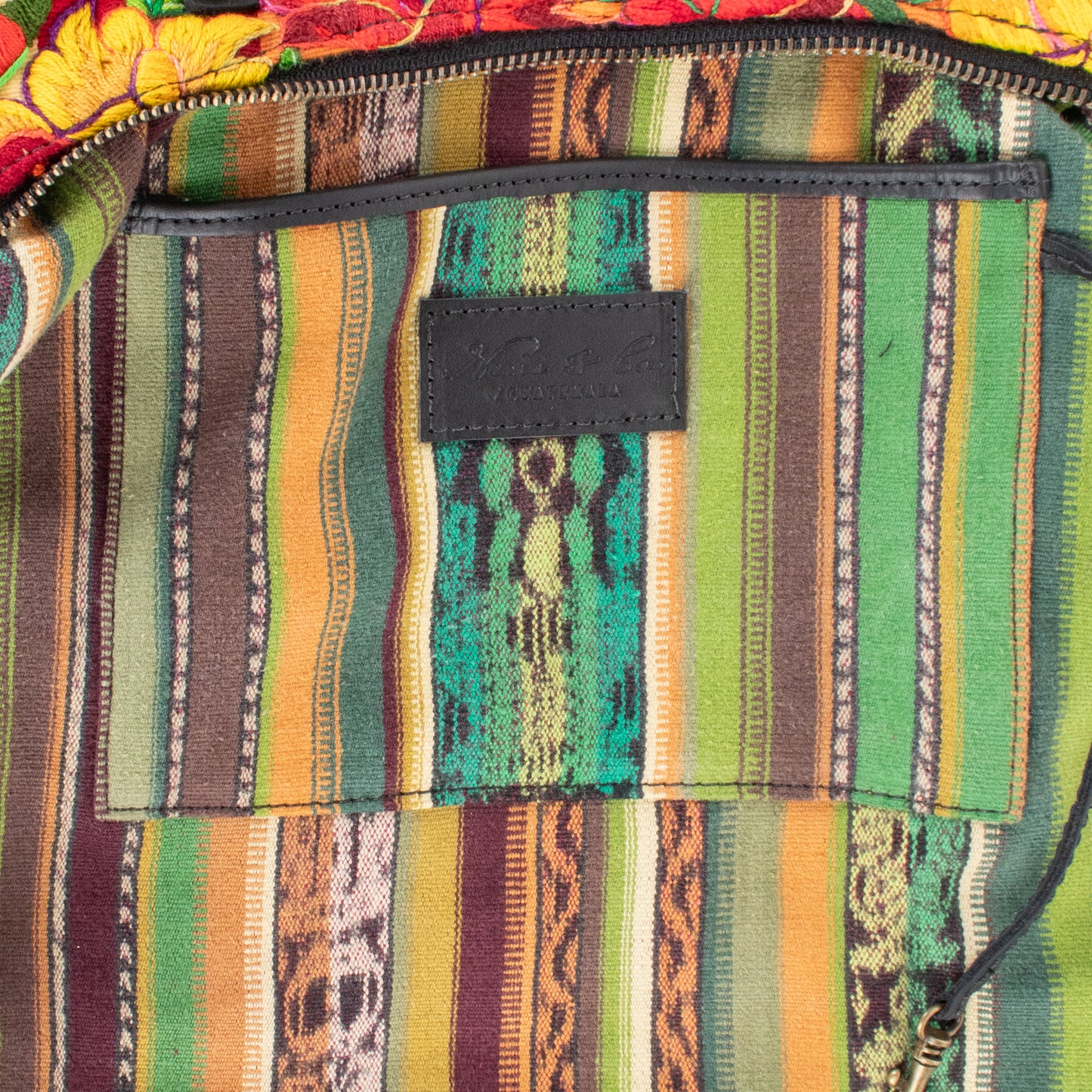 SMALL PENELOPE BAG - OOAK HUIPIL - BLACK - NO. 201476