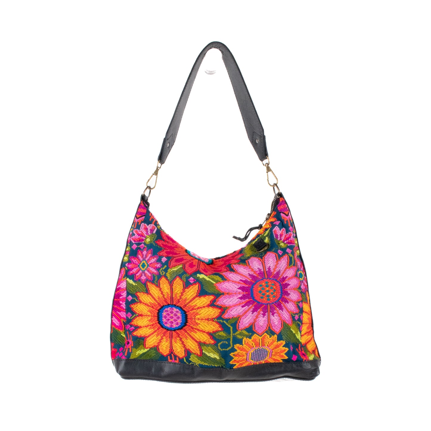 SMALL PENELOPE BAG - OOAK HUIPIL - BLACK - NO. 201477