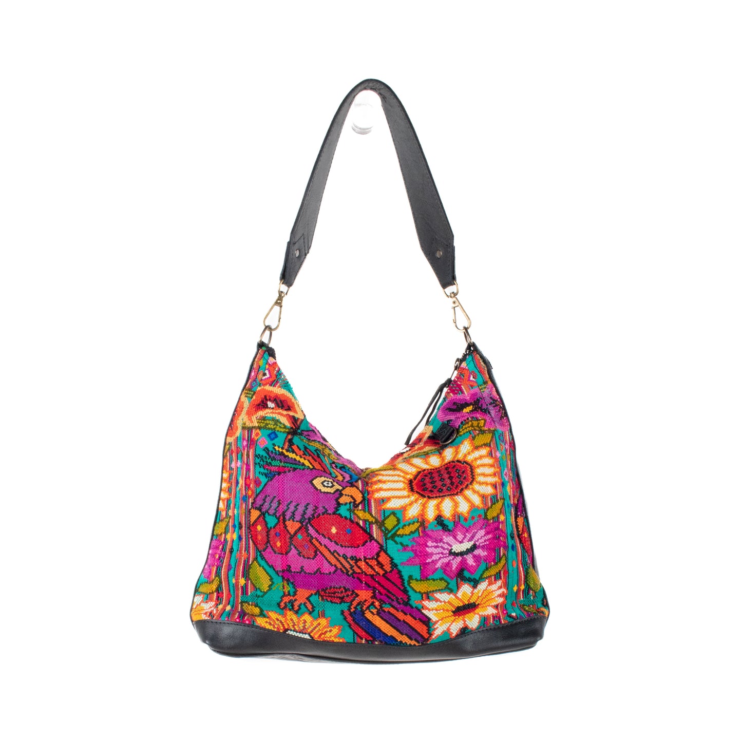 SMALL PENELOPE BAG - OOAK HUIPIL - BLACK - NO. 201478