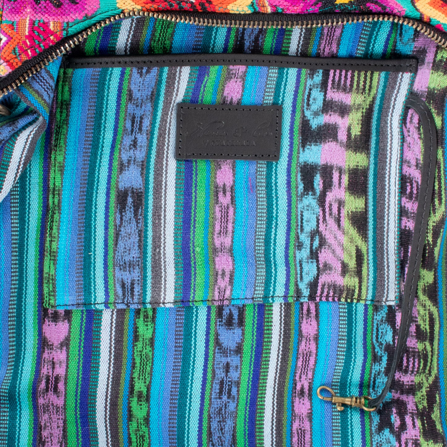 SMALL PENELOPE BAG - OOAK HUIPIL - BLACK - NO. 201478