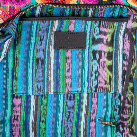 SMALL PENELOPE BAG - OOAK HUIPIL - BLACK - NO. 201478