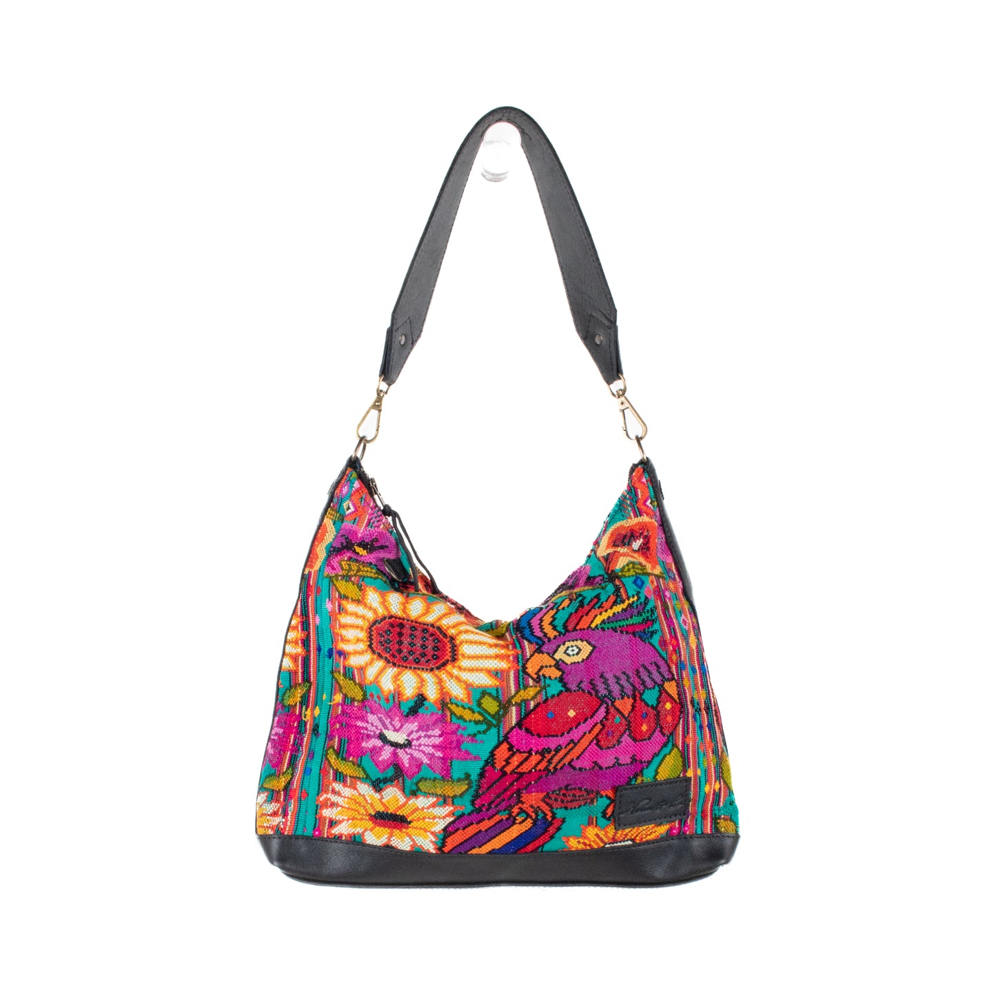 SMALL PENELOPE BAG - OOAK HUIPIL - BLACK - NO. 201478