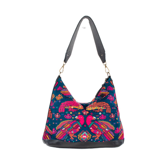 SMALL PENELOPE BAG - OOAK HUIPIL - BLACK - NO. 201479