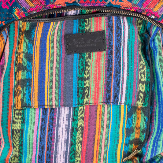 SMALL PENELOPE BAG - OOAK HUIPIL - BLACK - NO. 201479
