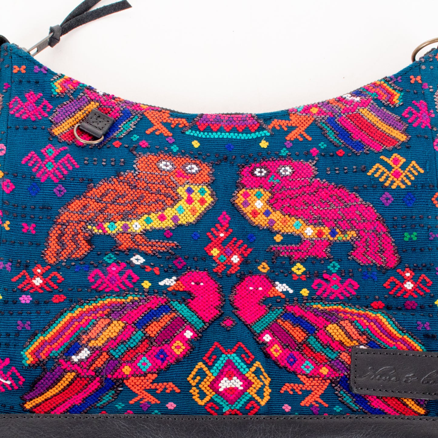 SMALL PENELOPE BAG - OOAK HUIPIL - BLACK - NO. 201479