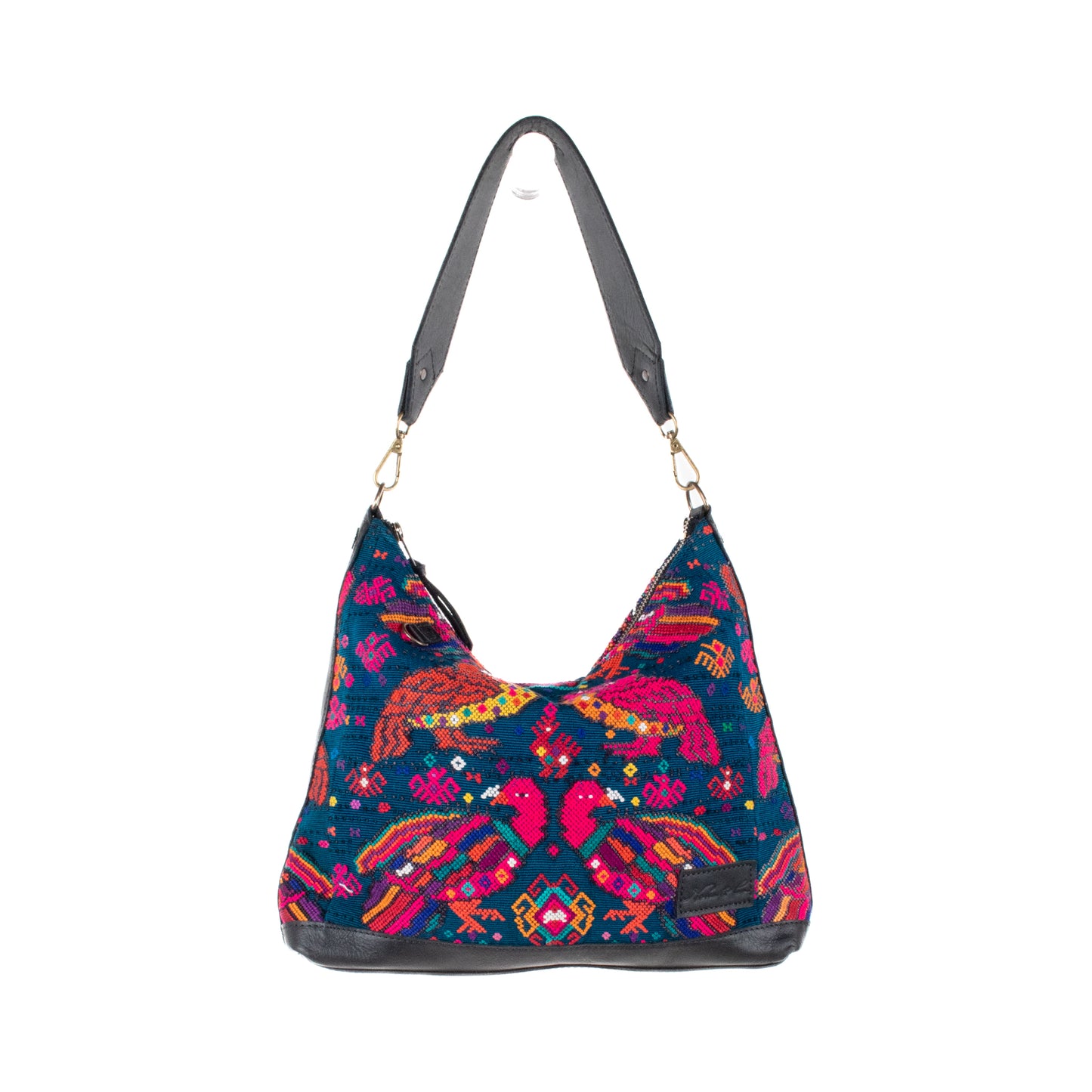 SMALL PENELOPE BAG - OOAK HUIPIL - BLACK - NO. 201479