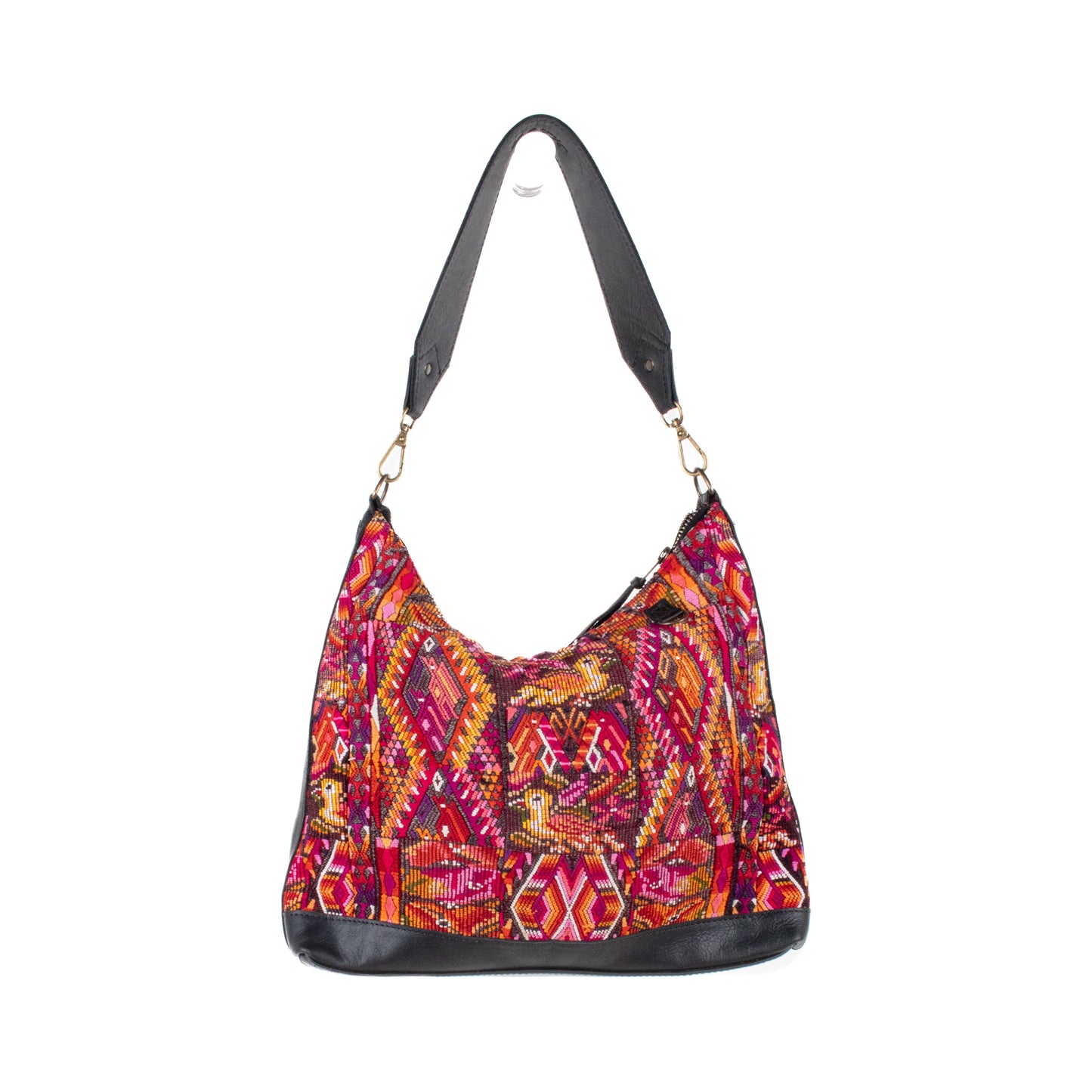 SMALL PENELOPE BAG - OOAK HUIPIL - BLACK - NO. 201480