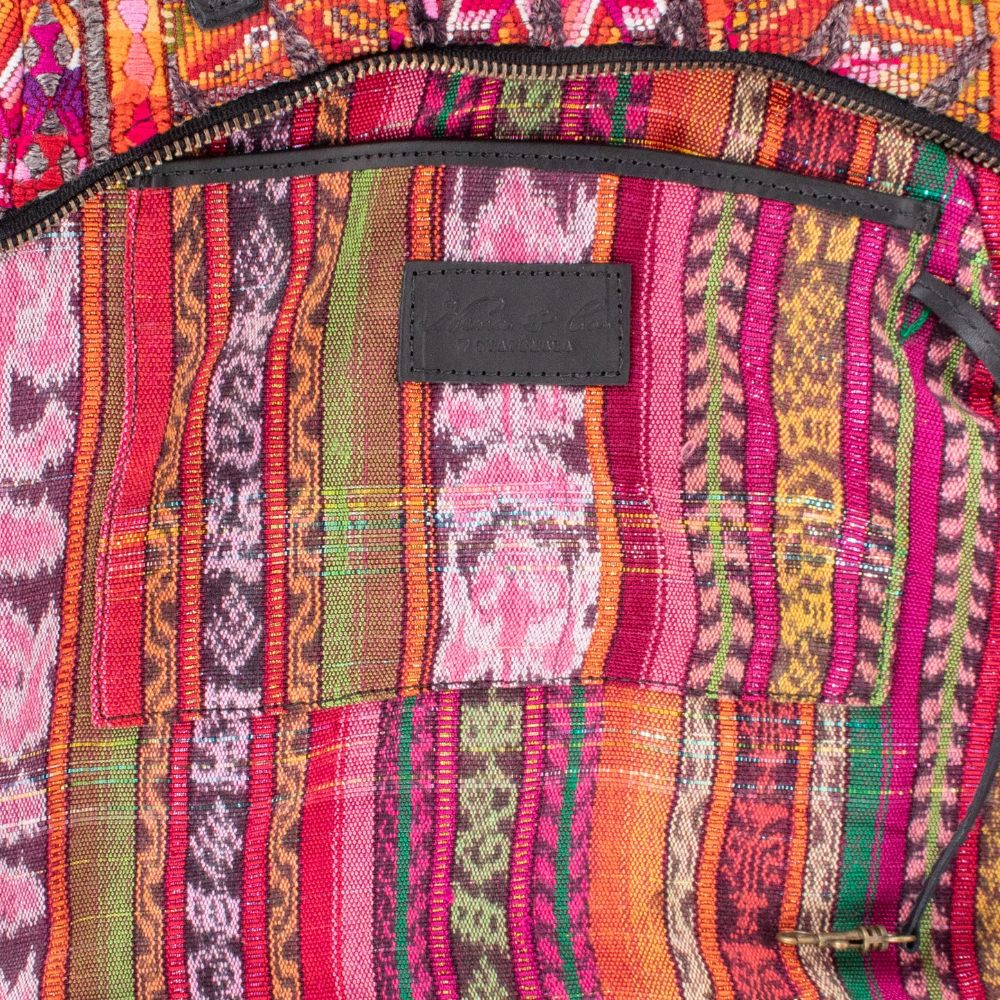 SMALL PENELOPE BAG - OOAK HUIPIL - BLACK - NO. 201480