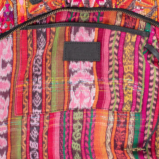 SMALL PENELOPE BAG - OOAK HUIPIL - BLACK - NO. 201480