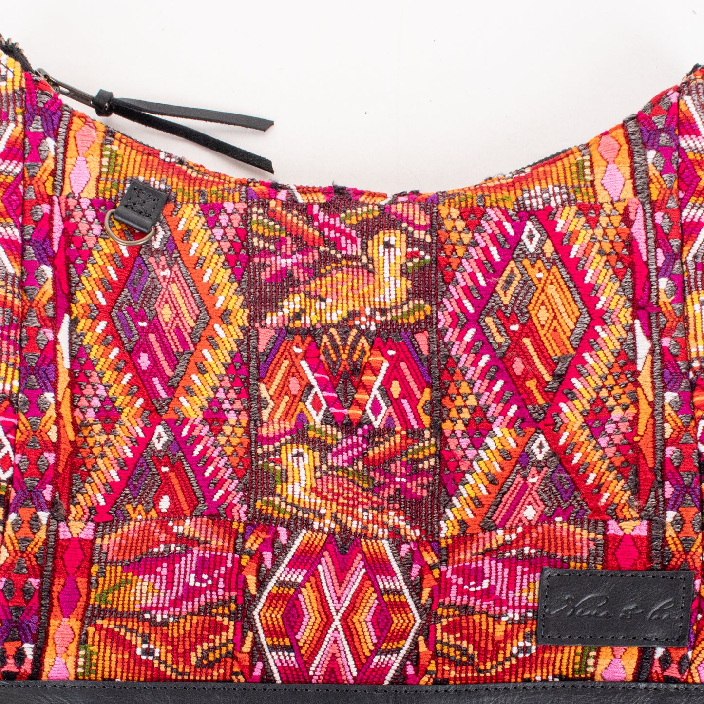 SMALL PENELOPE BAG - OOAK HUIPIL - BLACK - NO. 201480