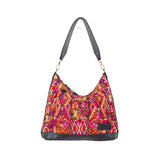 SMALL PENELOPE BAG - OOAK HUIPIL - BLACK - NO. 201480