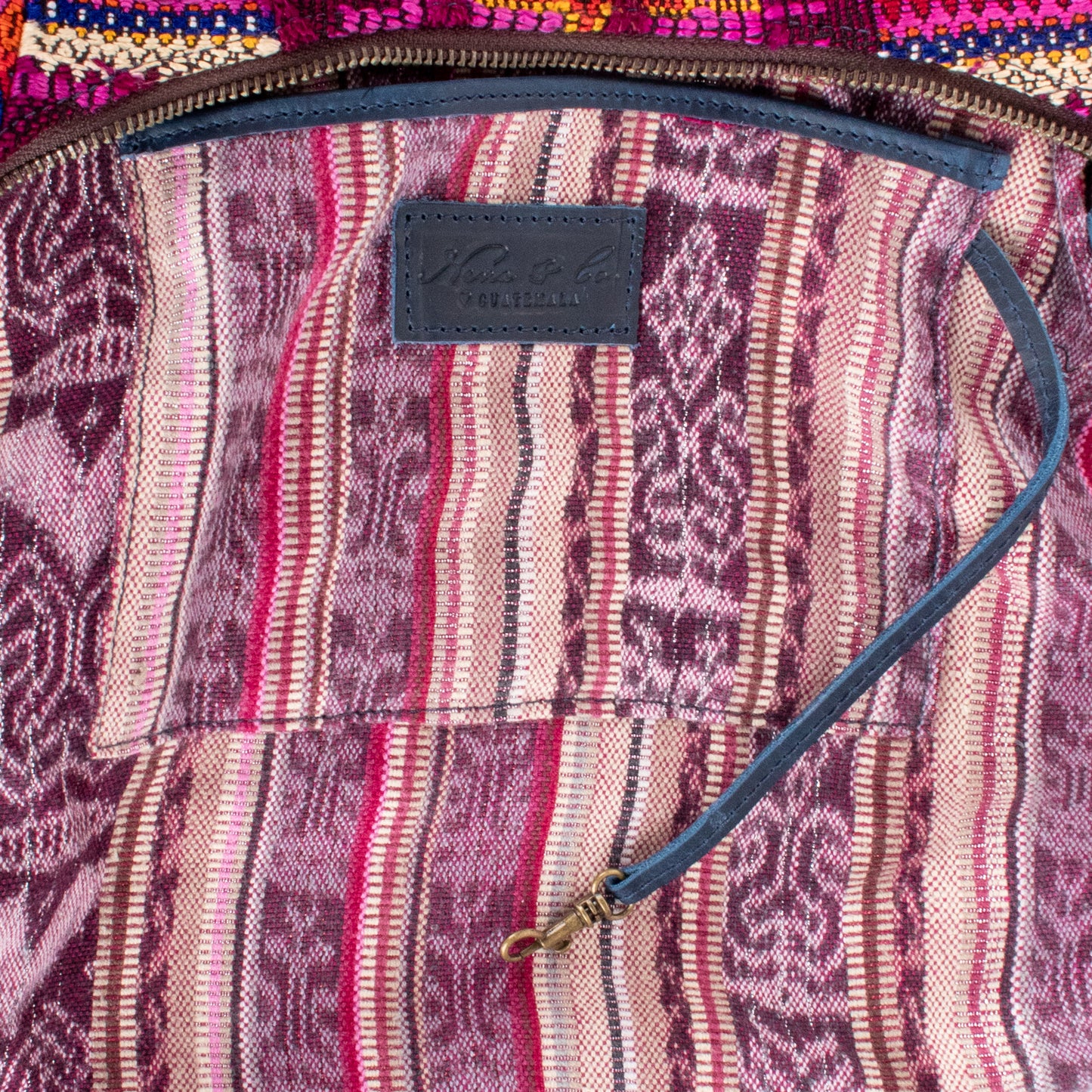 SMALL PENELOPE BAG - OOAK HUIPIL - NAVY - NO. 201511