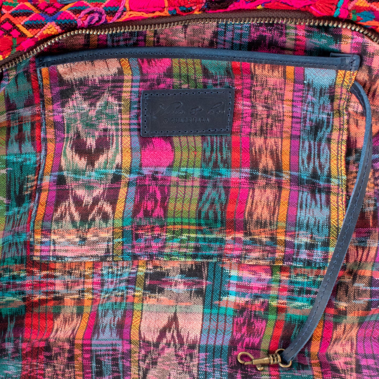 SMALL PENELOPE BAG - OOAK HUIPIL - NAVY - NO. 201512