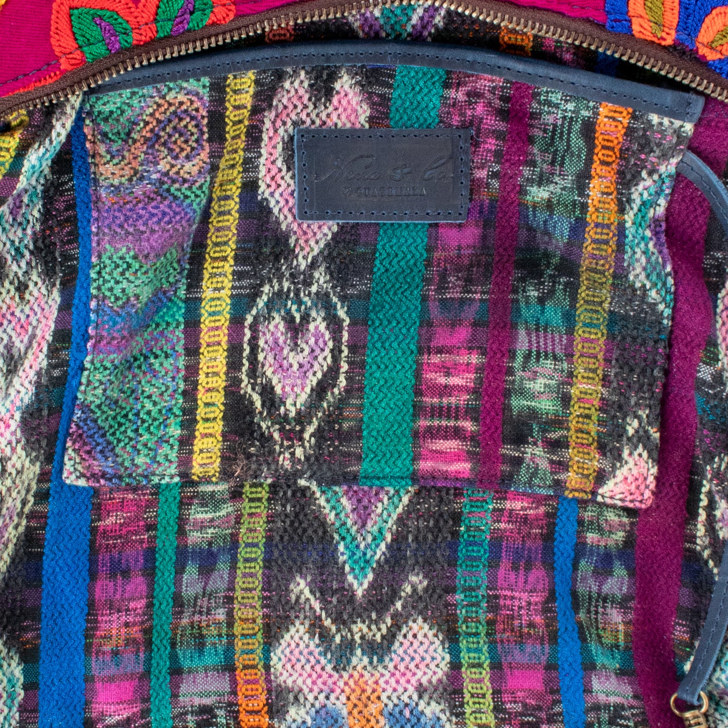 SMALL PENELOPE BAG - OOAK HUIPIL - NAVY - NO. 201513