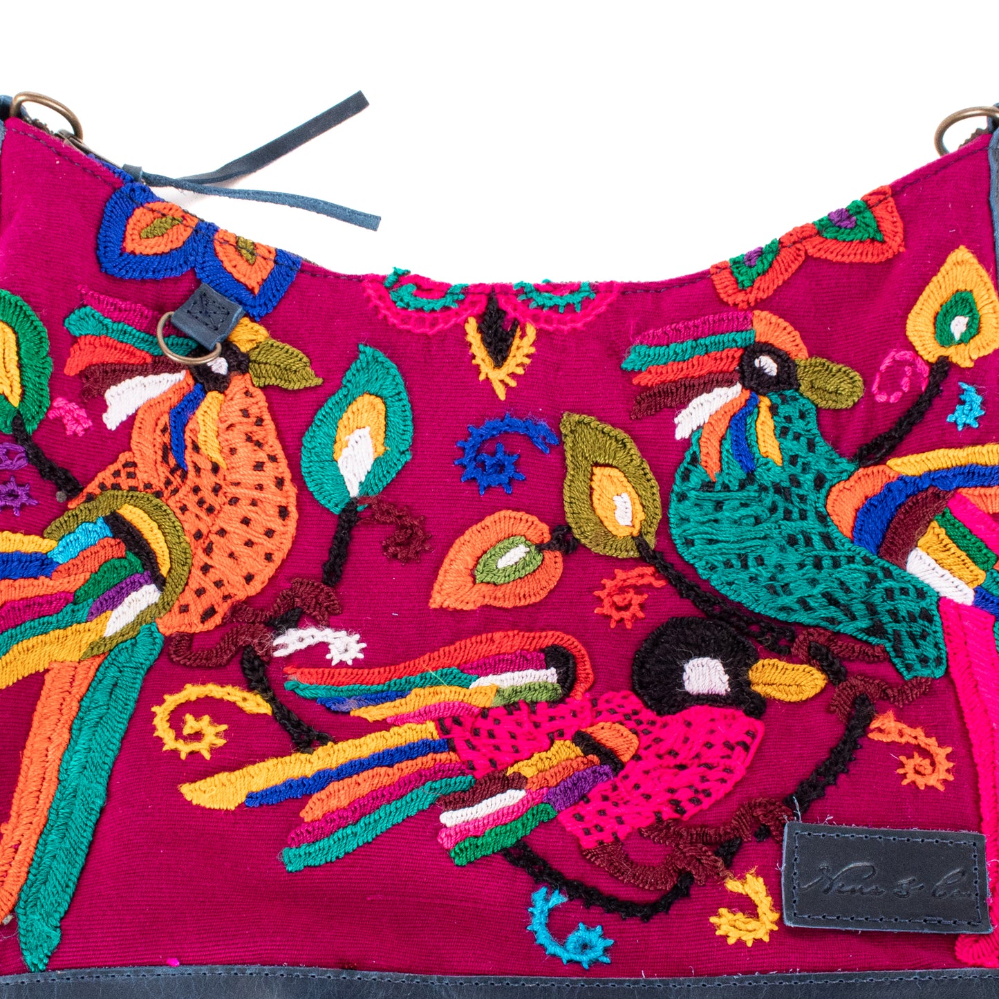 SMALL PENELOPE BAG - OOAK HUIPIL - NAVY - NO. 201513