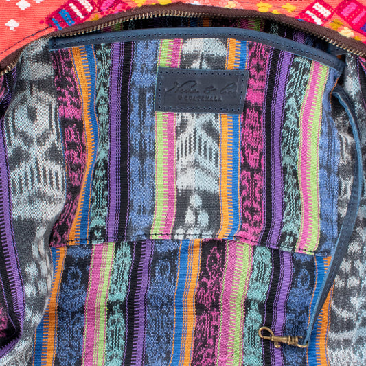 SMALL PENELOPE BAG - OOAK HUIPIL - NAVY - NO. 201514