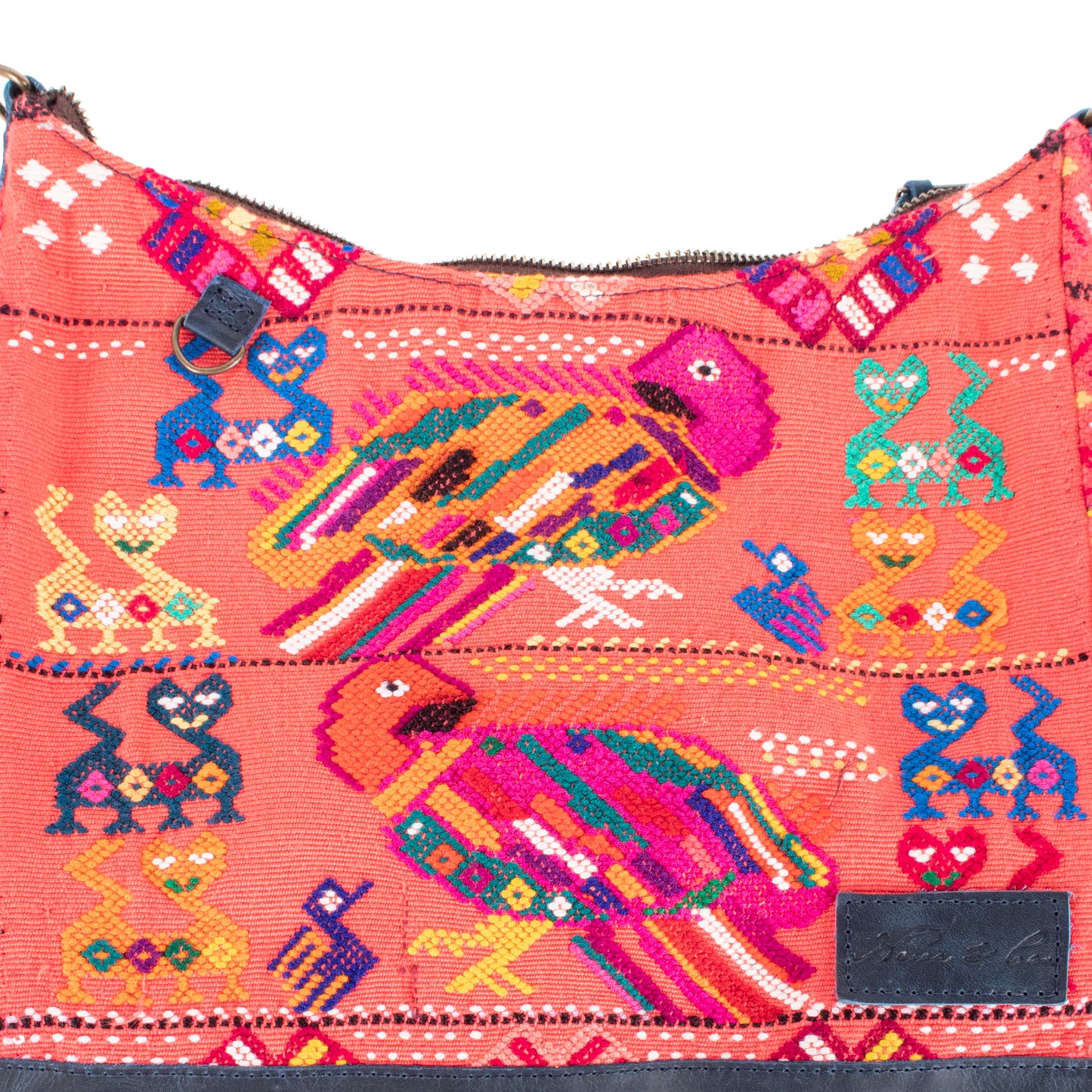 SMALL PENELOPE BAG - OOAK HUIPIL - NAVY - NO. 201514