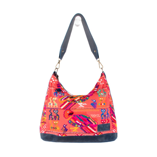 SMALL PENELOPE BAG - OOAK HUIPIL - NAVY - NO. 201514