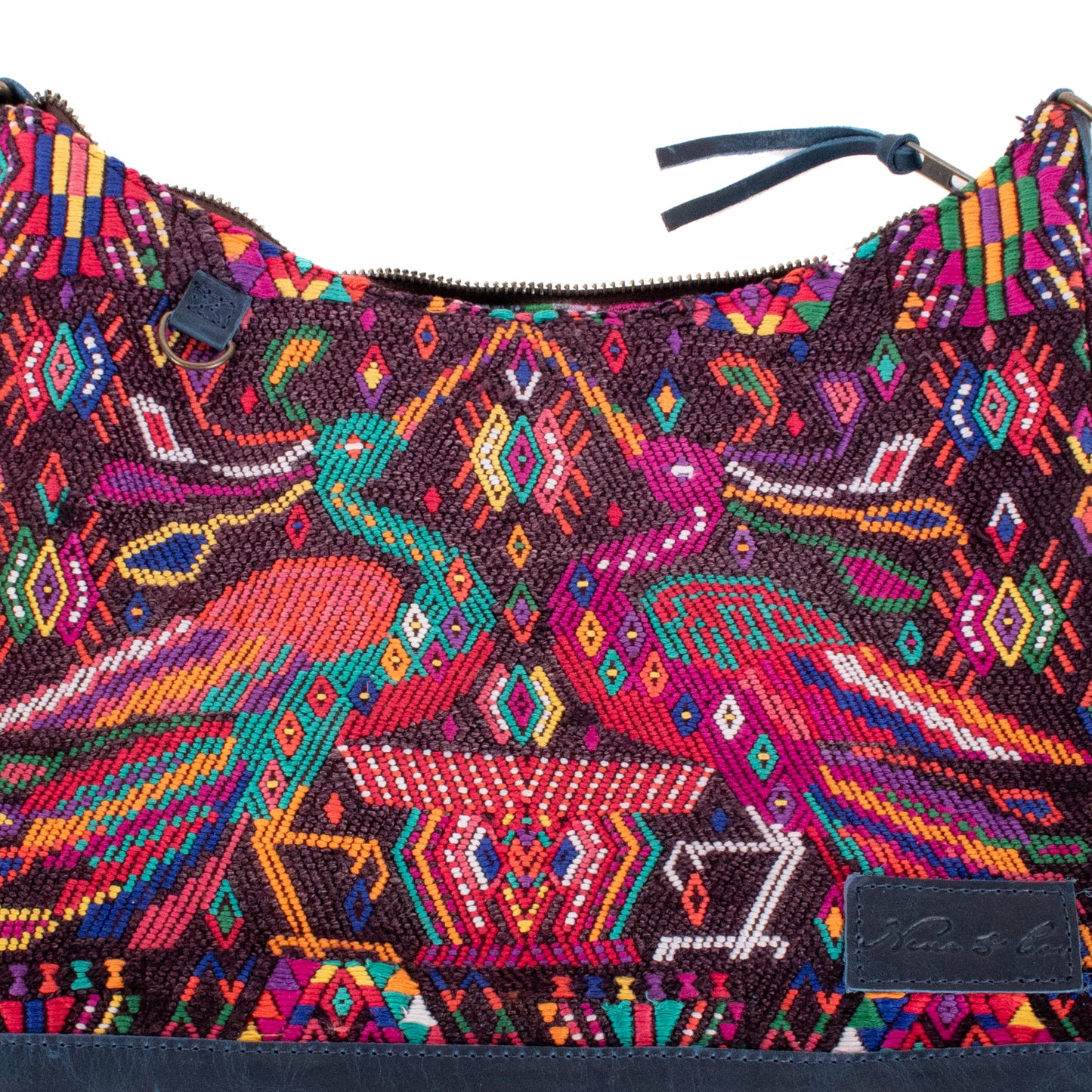SMALL PENELOPE BAG - OOAK HUIPIL - NAVY - NO. 201515
