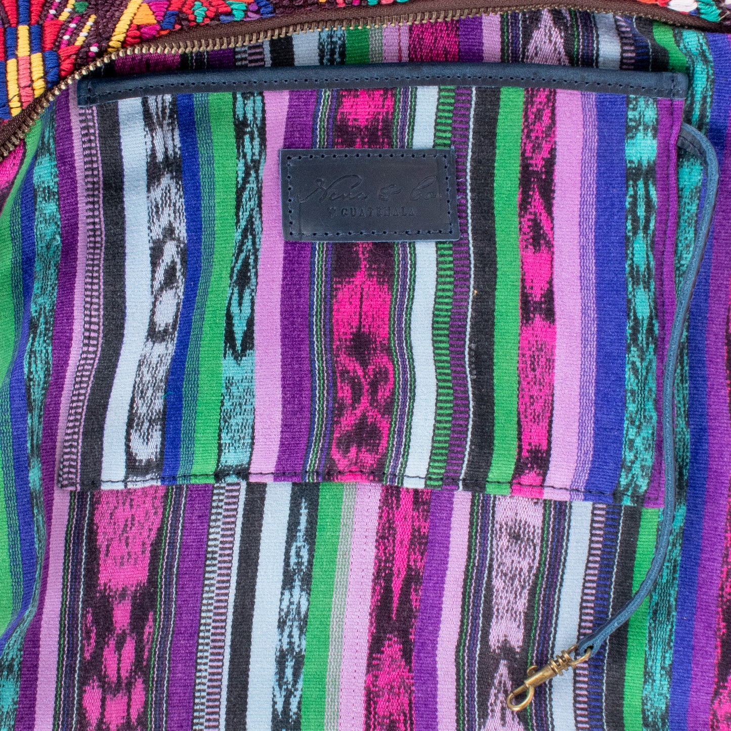 SMALL PENELOPE BAG - OOAK HUIPIL - NAVY - NO. 201515